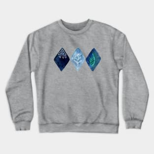Blue Watercolour Diamonds Crewneck Sweatshirt